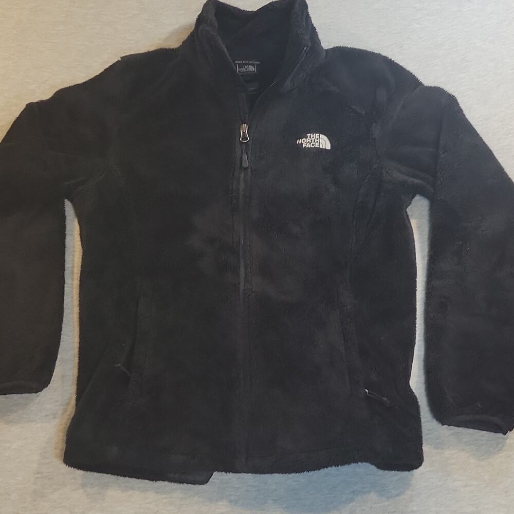 The North Face Women’s Black Full Zip Jacket Size S Logo Zipper Regular Fit